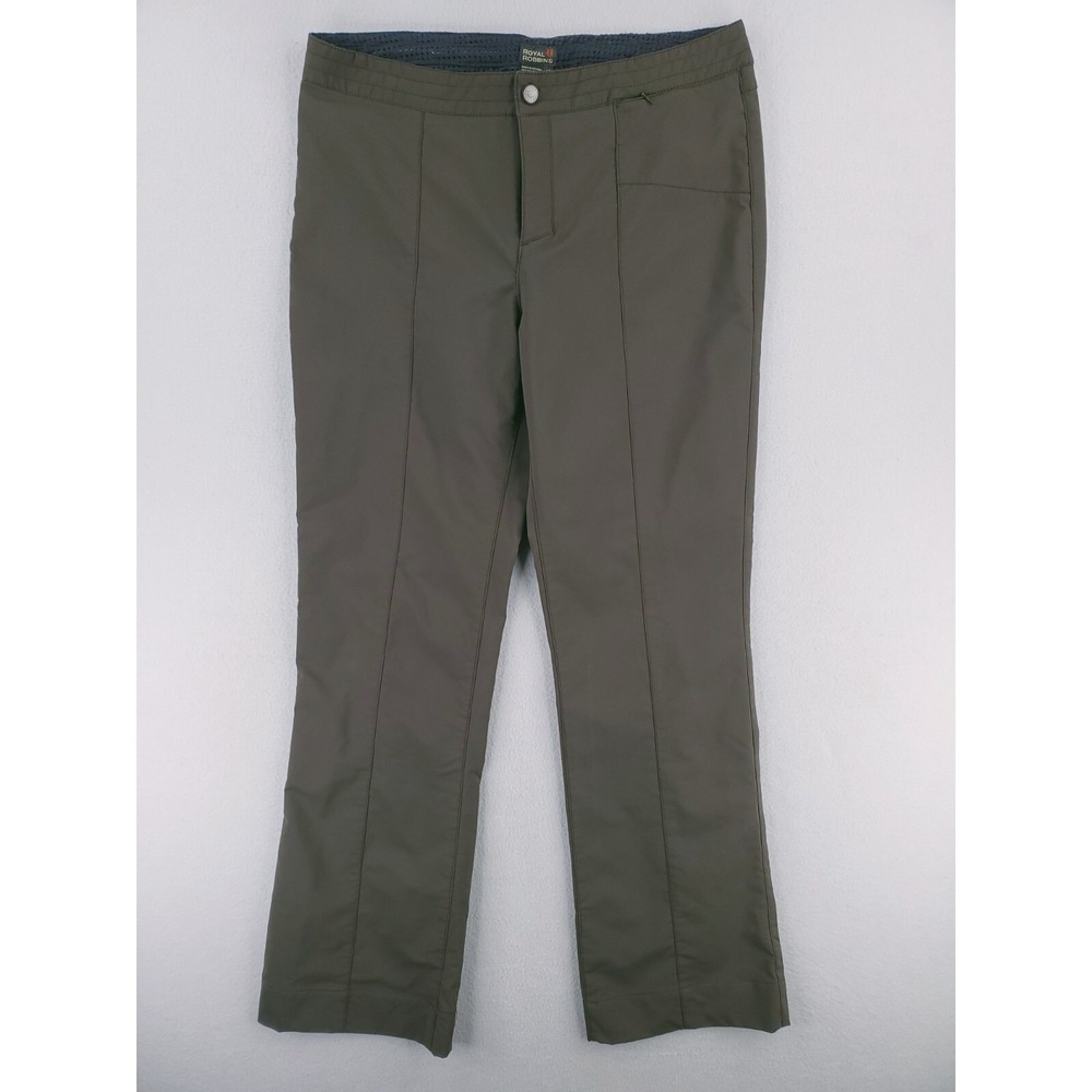 Royal Robbins Pants Womens 12 Green Bootcut Softshell Outdoor Hiking Stretch